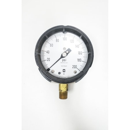 Ametek 412In 12In 0200Psi Npt Pressure Gauge 1981 150011